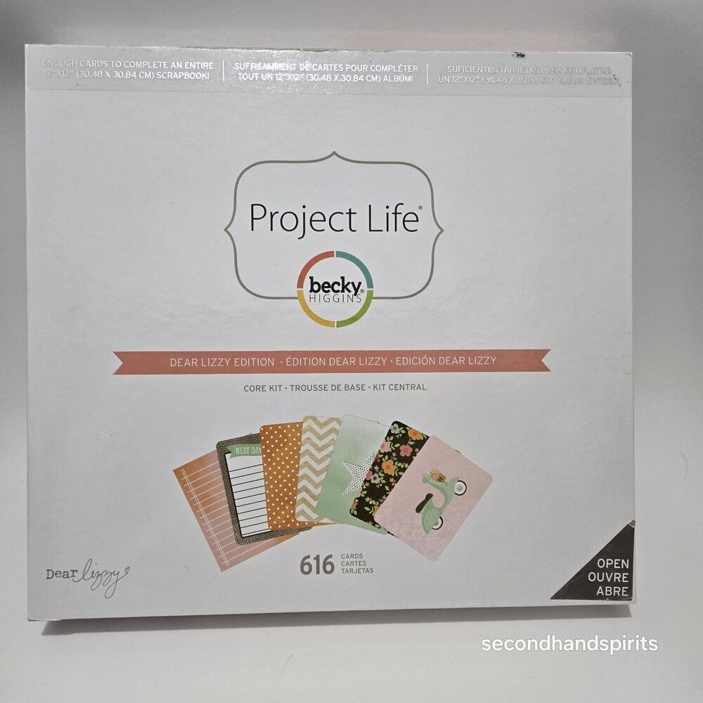 Project Life Dear Lizzy Edition Core Kit Becky Higgins American Crafts Open Box